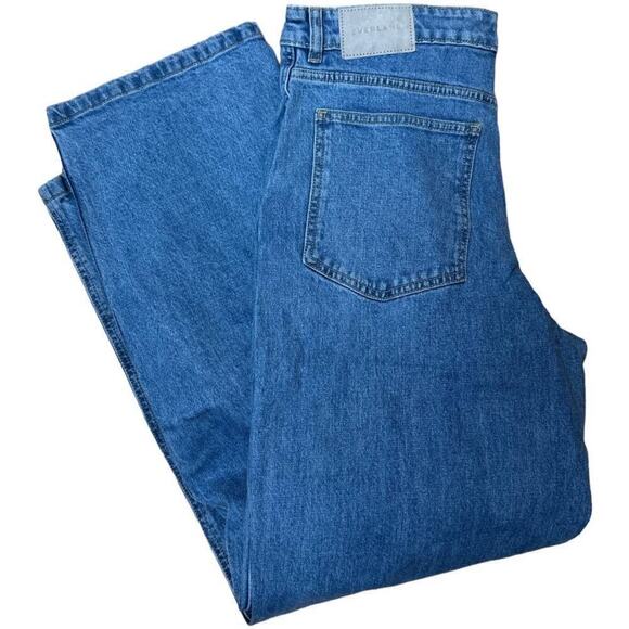 Everlane Light Wash Denim Way High Wide Leg Jeans Women's Size 30